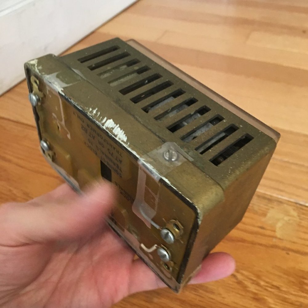 Vintage 1950s Honeywell Electric Clock Thermostat-USA Made-AT75 OR AT82 - Picture 8 of 10